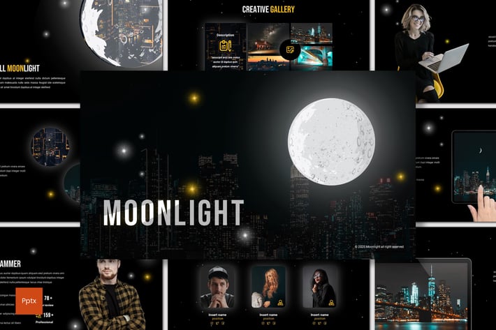 Moonlight - Creative Powerpoint Template