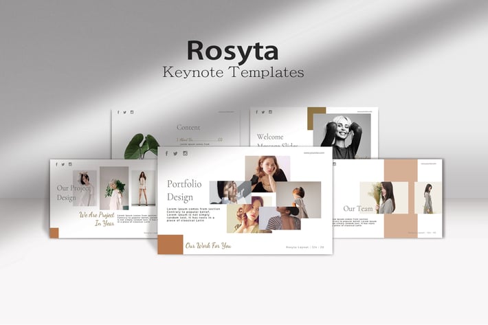 ROSYTA - Minimals Fashion Keynote Template