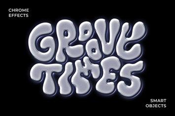 Chrome Text & Logo Effect