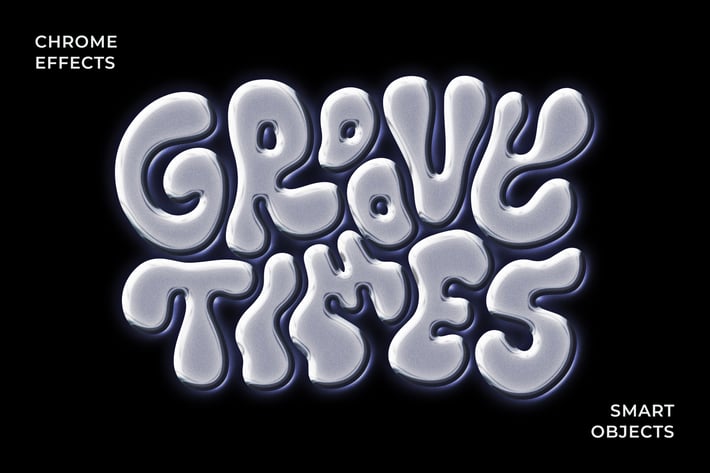 Chrome Text & Logo Effect