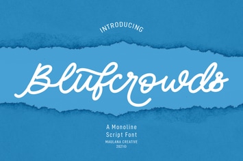 Blufcrowds Classic Script Font