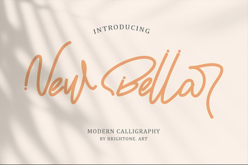New Bellar - Monoline handwritten