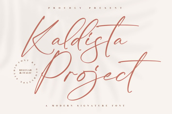 Kaldista Project Signature Font