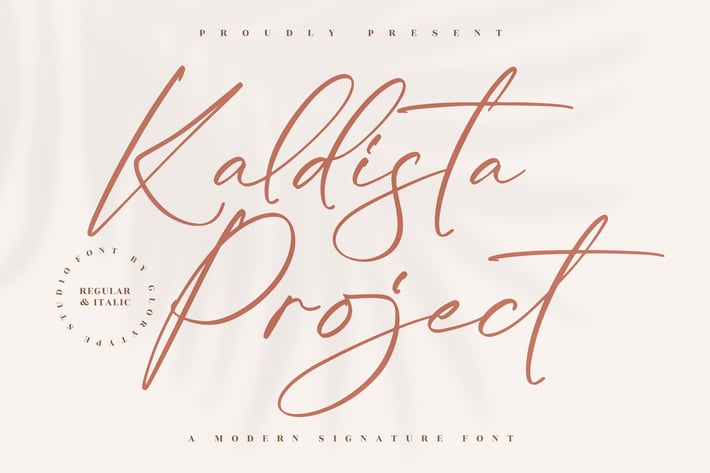 Kaldista Project Signature Font