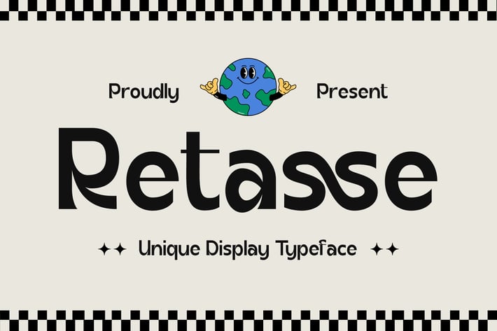 Retasse - Unique Display Typeface