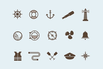 15 Nautical and Boat Icons