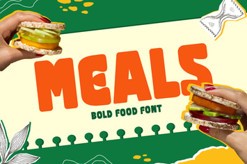 Meals - Bold Food Font