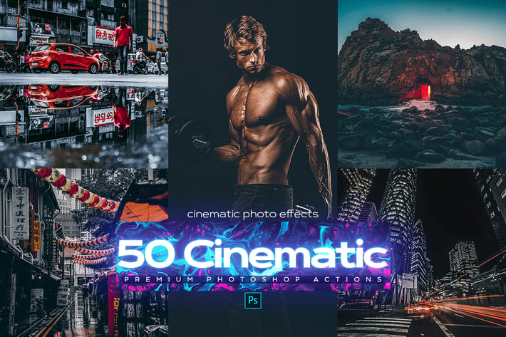 50 Cinematic Photoshop Actions