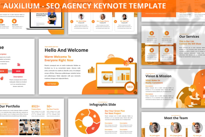 Auxilium - SEO Agency Keynote Template