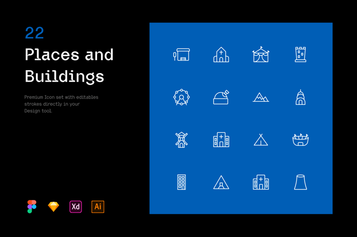 Places and Buildings - Iconuioo