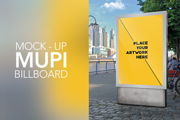 Mock Up Mupi Billboard