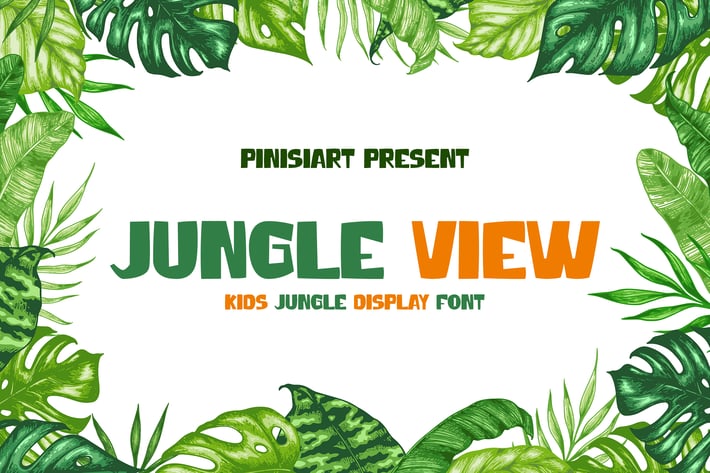 Jungle View - Kids Display Font
