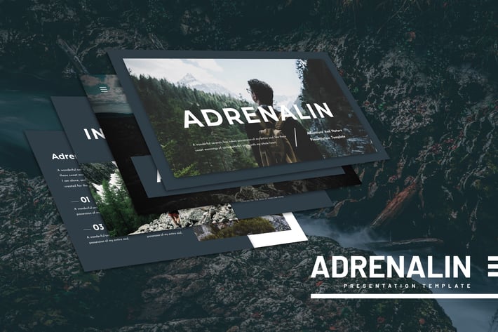 Adrenalin Adventure And Nature Powerpoint Template