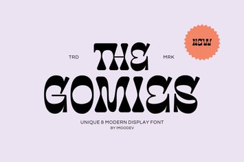 The Gomies - Thick Modern Font