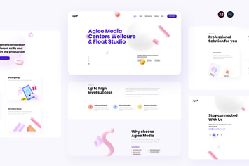 Aglee - Creative Agency landing page template