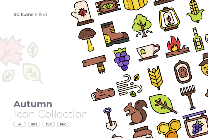 Autumn Filled Icon