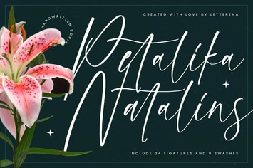 Petalika Natalins Modern Handwritten Script