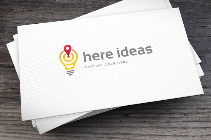 Here Ideas Logo Template