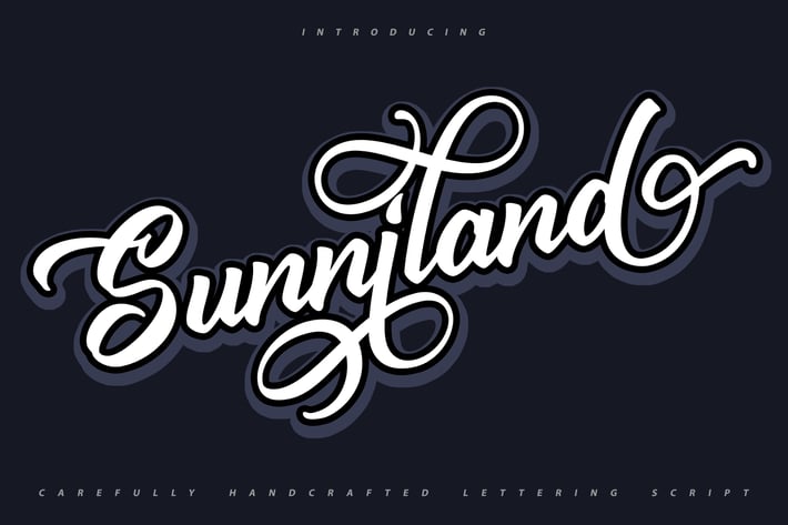 Sunniland | Handcrafted Script Font