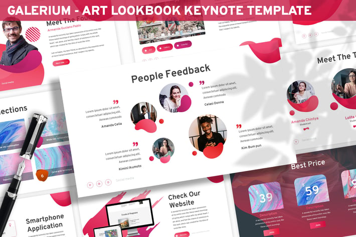 Galerium - Art Lookbook Keynote Template