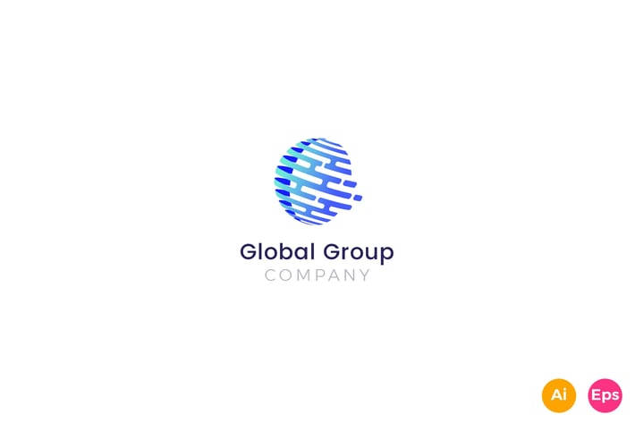 Global Group Company Business Logo Template