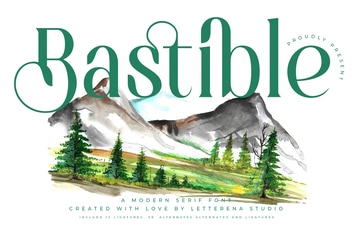 Bastible Modern Serif Font