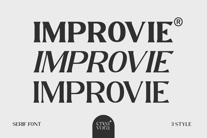 IMPROVIE - Bold Serif Font
