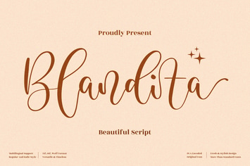 Blandita Beautiful Script