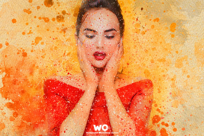 WO Watercolor Photoshop Action