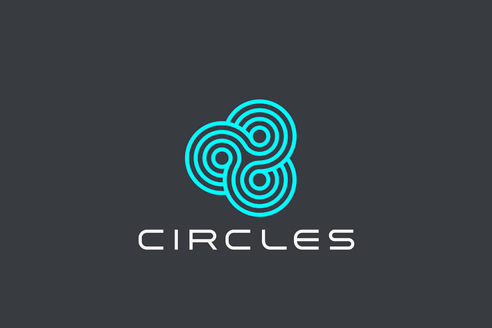 Logo Trinity Circle abstract Linear style