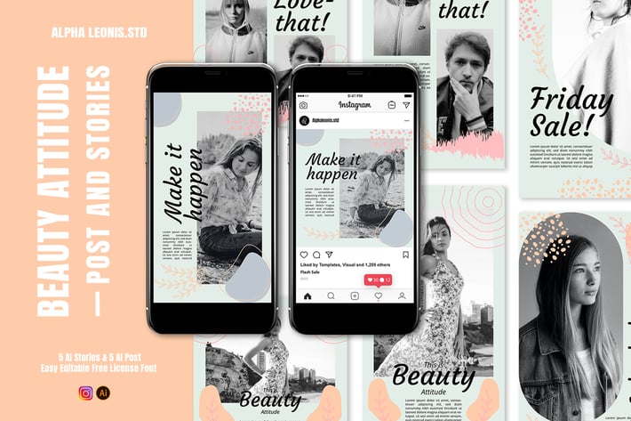 Instagram Templates - Beauty Attitude