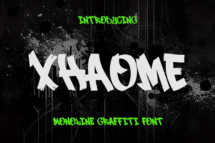 Xhaome - Expressive Graffiti Font