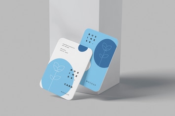 A8 Horizontal Business Card Mockups
