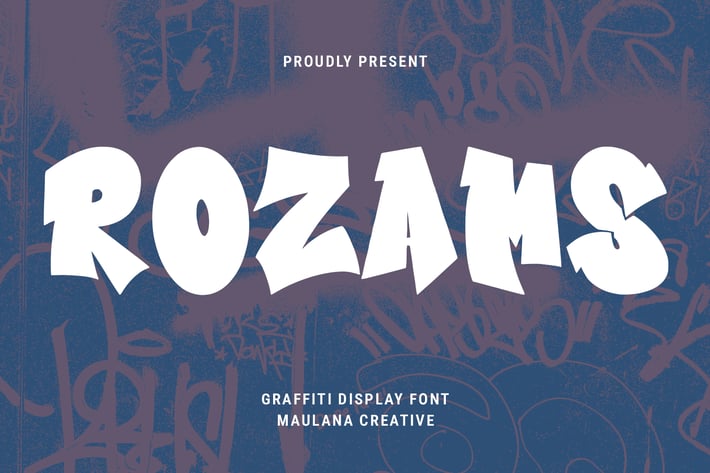 Rozams Graffiti Display Font