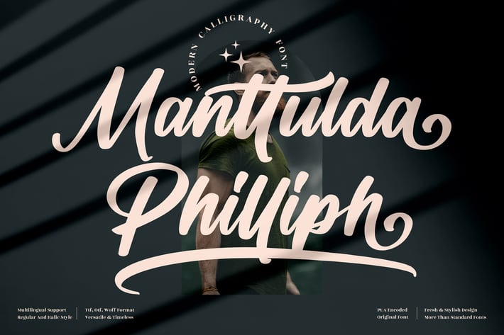 Manttulda Philliph Calligraphy Font