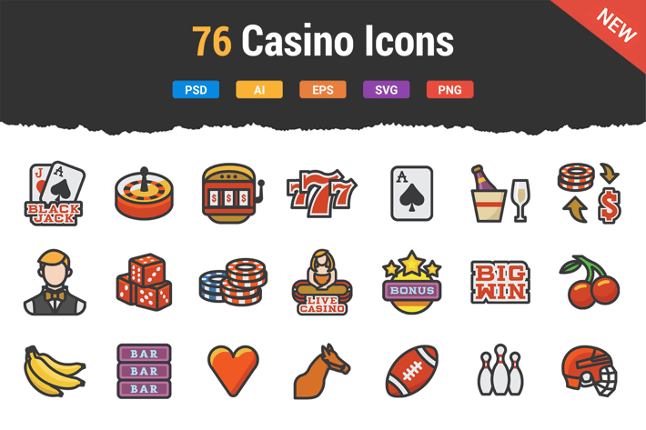 76 Casino Icons