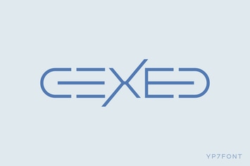 Cexed Modern Display Font