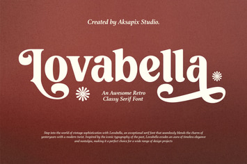 Lovabella - Retro Classy Serif Font 