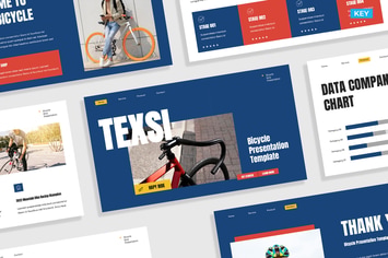 Dark Blue Red Bicycle Company Presentation 004