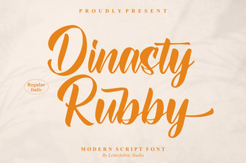 Dinasty Rubby Modern Script Font
