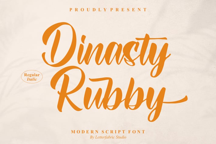 Dinasty Rubby Modern Script Font