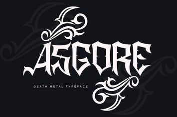 Asgore|Death Metal Typeface