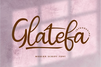 Glatefa | Modern Script Font