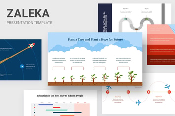 Zaleka - Timeline Infographic Powerpoint