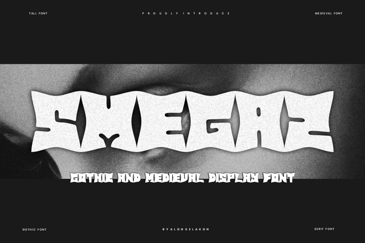 Smegaz - Gothic Brutalism Font