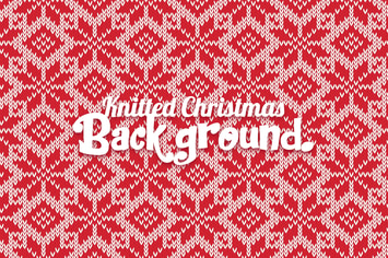 Knitted Christmas Background