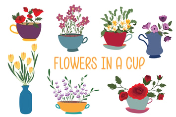 Flowers in a Cup