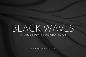 Black Minimalist Wave Backgrounds