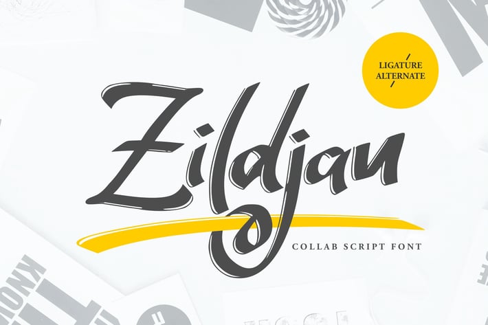 Zildjan | Script Brush Font