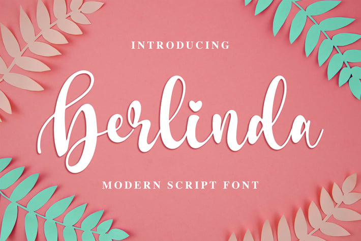 Berlinda - Modern Script Font